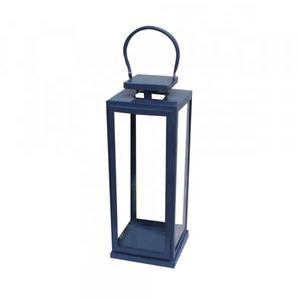 Colección de Bodas y Ramadán, Farol Decorativo de Metal, Acabado Negro Mate, Decoración de Iluminación, Faroles Largos de Metal para Navidad - Product Image 1