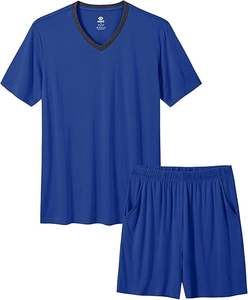 ชุดเซ็ตเสื้อยืดและกางเกงขาสั้นลำลองสำหรับผู้ชายฤดูร้อน 2 ชิ้น - Product Image 1