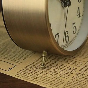 Đồng hồ đồng thau trang trí kim loại đồng hồ cho bàn văn phòng nhà và nội thất cổ điển hiển thị - Product Image 3