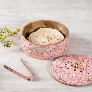 New Wooden Roti <b>Box</b> with Strong Lid for Maintaining Heat and Softness Affordable Handmade Wooden Chapati Storage <b>Box</b> - Product Image 6