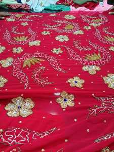 3D bordado a mano con cuentas tela elegante fiesta vestidos de graduación de talla grande playa silueta patrón decoración Formal musulmán - Product Image 3