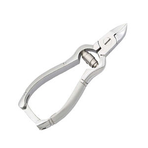 Beauty Manicure Pedicure Nail Cutter Spring Action Stainless Steel <b>Plain</b> Handle Heavy Duty Ingrown Toe Nail Cutter - Product Image 1