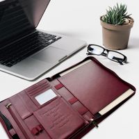 Podfolios de qualité supérieure dossiers de fichiers en expansion documents en cuir dossier de conférence pour femmes
