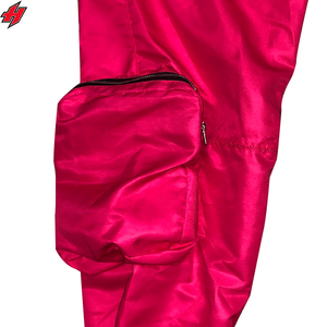 Pantalon en nylon pour homme Pantalon de survêtement coupe-vent à boutons latéraux pour homme Costume coupe-vent en nylon imprimé par sublimation Design personnalisé - Product Image 3