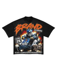 Vêtements décontractés sur mesure de haute qualité toutes saisons Ensemble chemise courte d'été tendance avec design délavé au soleil et strass - Product Image 2