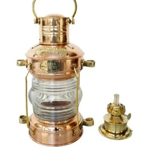 Brass <b>Oil</b> <b>Lantern</b> Nautical <b>Oil</b> Lamp <b>Lantern</b> Hanging <b>Oil</b> Lamp Antique Brass Handicraft Copper Finishing - Product Image 1