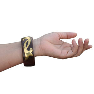 Wood Crafts Jewelry Vintage Inspired Wooden Bangles Women <b>Girl</b> Wood Bangle <b>Bracelets</b> Metal Brass Bangle - Product Image 4