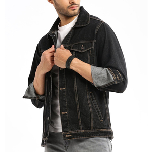 Chaquetas Bomber de Mezclilla 100% Algodón Vintage de Alta Calidad, Diseño Personalizado, para Hombre, Talla Grande, con Botones, Secado Rápido y Transpirable - Product Image 2