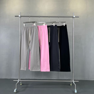 Pantalons de jogging unisexes personnalisés 2026, légers, évasés, streetwear, avec logo imprimé en relief, pantalon pour homme - Product Image 6