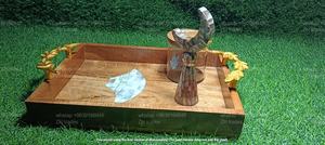 Juego de Frascos de Acrílico Artesanal con Bandeja de Incrustaciones de Madera, Edición de Regalo Empresarial Clásica de Lujo de 150 ml - Product Image 5