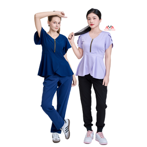 Tenues d'hôpital élégantes pour femmes/hommes, blouses médicales, ensembles de blouses dentaires pour médecins/infirmières, combinaisons. - Product Image 3
