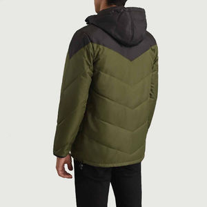 Vestes pour hommes, veste matelassée d'hiver personnalisée, chaude, coupe-vent, design tendance, décontractée, fermeture éclair, vestes matelassées confortables - Product Image 5