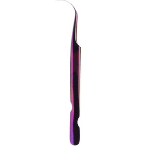 Pinzas de Acero Inoxidable de Alta Calidad con Etiqueta Personalizada, Duraderas, Antimagnéticas, con Punta Suave para Extensión de Pestañas - Product Image 1