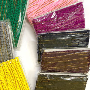 กระเป๋ารองเท้าถักแบบถักปรับแต่งได้สำหรับเสื้อผ้าประดับพลอยเทียมลูกปัดเลื่อมริบบิ้นประดับเพชร - Product Image 4