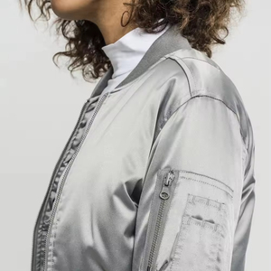 <b>Women</b> Bomber <b>Jackets</b> <b>Windbreaker</b> Custom Design Wholesale New Design Bomber <b>Jackets</b> Best Selling Fashion Winter Canvas Sportswear - Product Image 4