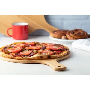 Tabla para Cortar Pizza de Bambú Ecológica, Herramienta Resistente para Pizza - Product Image 2