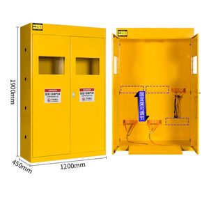 Brandwerende gasflesopslagkast met alarm voor industrieel en laboratoriumgebruik - Product Image 1