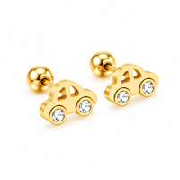 Boucles d'oreilles et clous d'oreilles élégants et minimalistes en acier inoxydable 316 pour le quotidien, le bureau, les rendez-vous, les fêtes, les cadeaux et les vacances