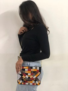 กระเป๋าคลัทช์งานปักลูกปัดหรูหรา ดีไซน์ลูกปัดเม็ดเล็ก งานแฮนด์เมด - Product Image 5