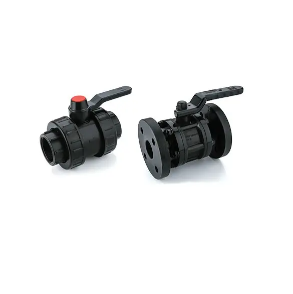 New phần cứng Lưu lượng nước kiểm soát lớp nhựa mặt bích End Ball valve có sẵn cho số lượng lớn xuất khẩu từ Ấn Độ