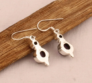 925 Sterling <b>Silver</b> Amethyst Blue Topaz <b>Earrings</b> Natural Gemstone Handmade <b>Silver</b> <b>Earrings</b> Anniversary Gift Wholesale Price - Product Image 5