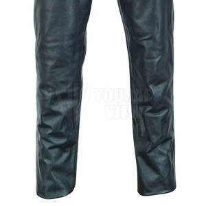 Pantalones de Cuero para Hombre, Ligeros, Rectos, de Cintura Alta, Ajustados, Transpirables, Casuales, de Alta Calidad - Product Image 5