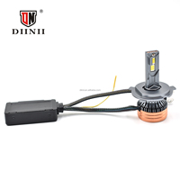 DIINII Série M7 Phare LED H4 Tricolore 3000K/4300K/6500K 150W 15000LM 12V Aluminium Universel pour Voiture Nouveau