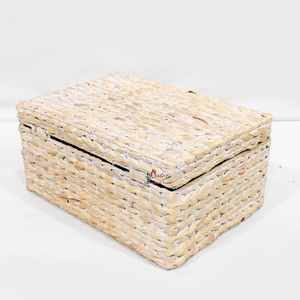 Panier à linge en jacinthe d'eau fait à la main Artex Dong Thap rangement décoratif artisanal pour l'organisation et la décoration de la maison - Product Image 4