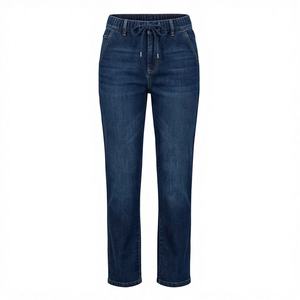 Mid Waist <b>Women's</b> Denim <b>Jeans</b> Custom Logo Winter Fitness Wear Premium Quality Breathable Quick Dry Stretchy Bottoms Customized - Product Image 1