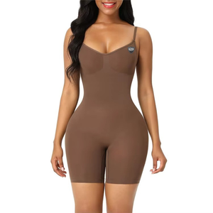 Unisex Full Body Shaper <b>Bodysuit</b> Seamless Breathable Lightweight Tummy Control <b>Shapewear</b> Sleeveless Scoop Neck Custom Sports - Product Image 3