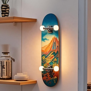 JIESEN Lampe de <span class=keywords><strong>Skateboard</strong></span> Chaude DIY Pour Chambre Lumières Décoration De Salon Lumière Planche À Roulettes Lumière - Product Image 5