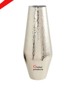 Vase à fleur en acier inoxydable finition dorée en métal de qualité supérieure avec poignée pour hôtel restaurant et bureau - Product Image 2