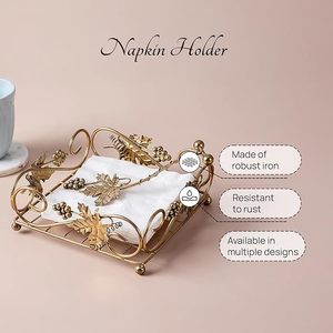 ที่ใส่ผ้าเช็ดปากอะลูมิเนียมกันสนิม ลายต้นองุ่น ใช้งานได้ยาวนาน ราคาไม่แพง - Product Image 5
