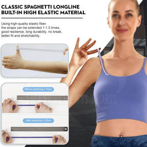 Sujetador deportivo de calidad superior para mujer adulta, Sujetador deportivo de Color sólido para mujer, Sujetador deportivo sin costuras para mujer - Product Image 2