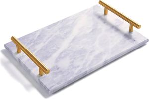 ถาดเสิร์ฟหินอ่อนตกแต่งลวดลายหรูหราทำจากโลหะเคลือบทองหรูหราถาดเสิร์ฟหินอ่อนสำหรับงานแต่งงานดีไซน์ที่เป็นเอกลักษณ์ - Product Image 5