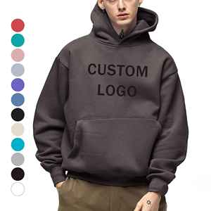 Sudadera con capucha de lana de algodón 100% personalizada al por mayor, jersey de hombre con estampado y cuello con capucha, ropa de calle, sudaderas con capucha para hombre - Product Image 3