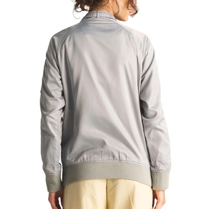 Chaqueta de satén Varsity de alta calidad para mujer 100% poliéster satén estilo bombardero rompevientos chaqueta de satén para mujer - Product Image 2