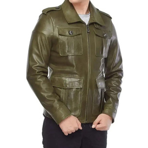 Men's Premium Genuine Leather Motorcycle <b>Jacket</b> Stylish Slim Fit Racing Rider Coat <b>Vintage</b> Biker Protective Moto Winter - Product Image 1