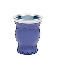 Ensemble Maté en Cuir et Verre Tasse Maté / Tasse Maté en Bois Premium Avec Paille en Argent Allemand / Tasse Maté Argentine Personnalisée
