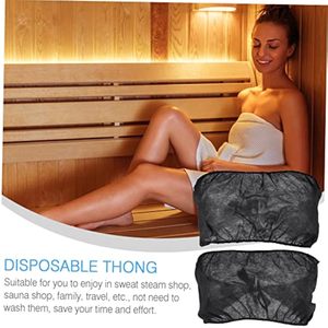 50pcs soutiens-gorge jetables pour femmes pour SPA Massage Salon et Solarium doux respirant et hygiénique Non tissé sous-vêtements - Product Image 2