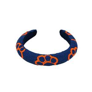 Diadema de Gameday de voleibol con cuentas con estilo, parches personalizados de calidad superior, diademas de semillas anudadas a la venta - Product Image 2