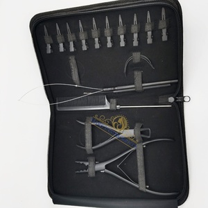 ชุดคีมต่อผมสแตนเลสสีดำด้านเครื่องมือที่จำเป็นสำหรับการต่อผม - Product Image 2