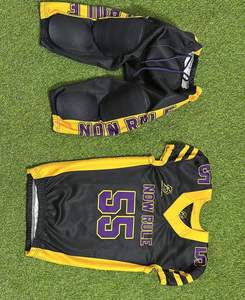 Bon fournisseur 7V7 Jersey Maillot de football américain Manches courtes Uniforme de football américain Vêtements de sport cousus Nouveau design - Product Image 5