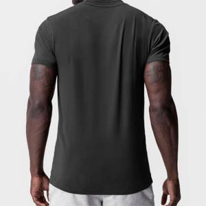 Camiseta de rendimiento atlético de gama alta para hombre con absorción de humedad y estiramiento para una comodidad durante todo el día - Product Image 5