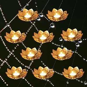 Graceful Lotus The Divine Urli Diya Llama de la tranquilidad Lotus Design Urli Diya - Product Image 1