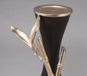 Portavelas de Metal con forma de cuerno de aluminio para sala de estar, mesa de Navidad, decoración decorativa para el hogar, mesa decorativa - Product Image 4