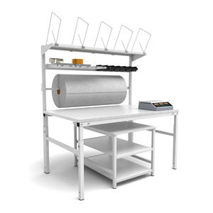 Établi de travail du bois réglable W1500mm pour la logistique d'usine et le commerce électronique à des fins d'emballage - Product Image 1