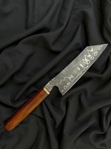 มีดเชฟบุนกะเหล็กกล้าคาร์บอนทำมือ ด้ามไม้ พร้อมซองหนัง มีดเชฟญี่ปุ่น ของขวัญสำหรับเขา - Product Image 2