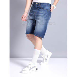 Pantalones vaqueros cortos para hombre con estilo rasgado y cierre de cremallera para verano informal moda callejera pantalones cortos vaqueros para hombre - Product Image 6