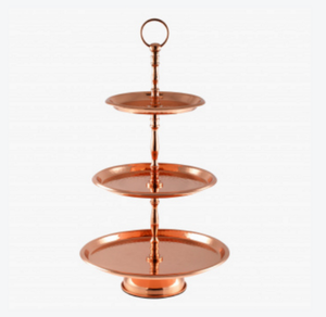 Support à gâteau en aluminium à 3 niveaux en or antique plaqué or pour la décoration de table de fête de mariage d'anniversaire à domicile - Product Image 6